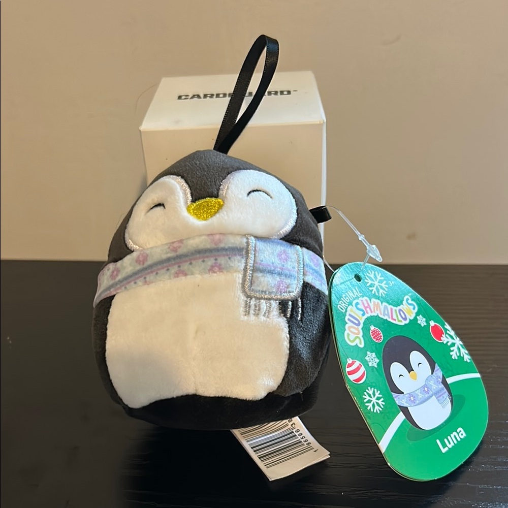 Squishmallows Luna Penguin Ornament